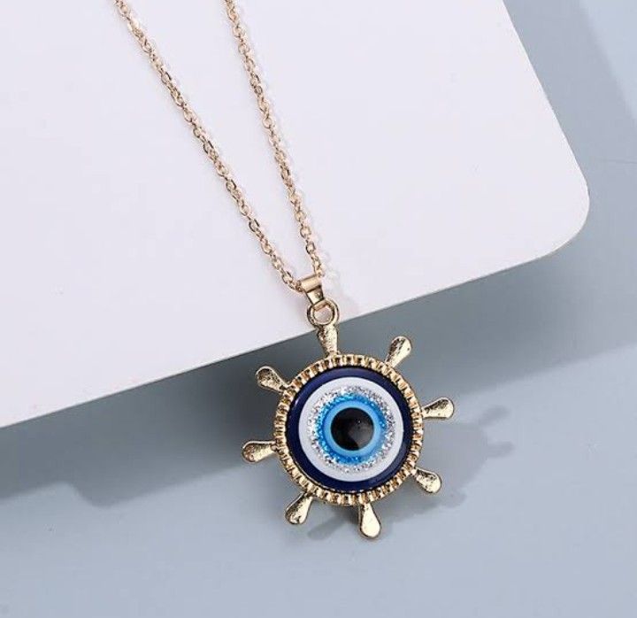 Western Golden Evil Eye Chain Necklace For Women & Gilrs  -95%